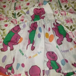 Custom made barney dress 3T